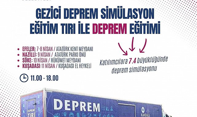 Aydın Büyükşehir Belediyesi'nden deprem simülatörü