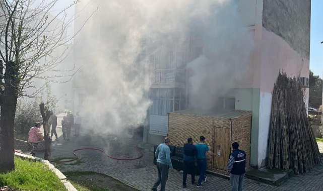 Aydın'da ev yangını