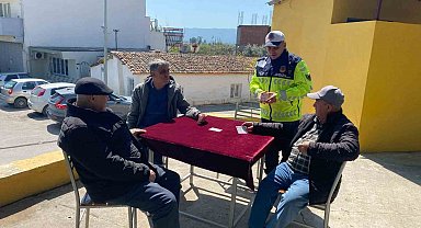 Aydın'da jandarma ekipleri 'kask kullanımına' dikkat çekti