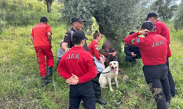 Aydın'da kaybolan kadını JAK ekipleri buldu