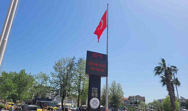 Aydın'da termometreler 30 dereceyi gördü