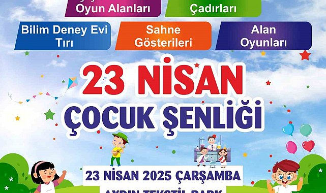 Aydınlı Çocuklar 23 Nisan coşkusunu Tekstil Park'ta yaşayacak