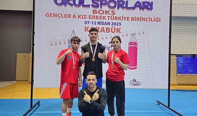 Aydınlı sporculardan Türkiye Şampiyonası'nda 3 altın madalya