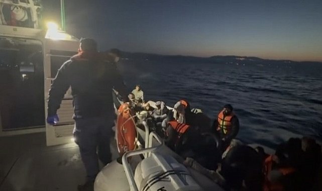 Ayvacık açıklarında 29 kaçak göçmen yakalandı