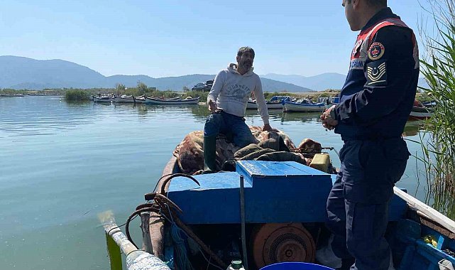 Bafa Gölü'nde doğal hayat Jandarmanın takibinde
