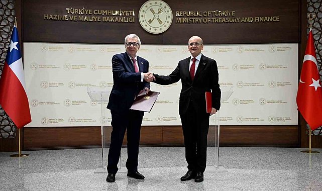 Bakan Şimşek, Şili Bakanı Klaveren ile iş birliği protokolü imzaladı