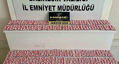Balıkesir'de bin 666 sentetik hap ele geçirildi
