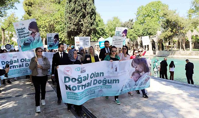 Balıklıgöl'de "Doğal Olan Normal Doğum" yürüyüşü