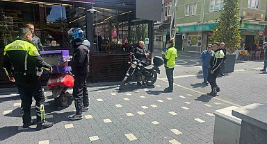 Bandırma'da yaya alanlarında motosiklet alarmı