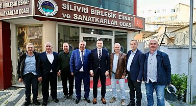 Başkan Balcıoğlu, Silivri Birleşik Esnaf ve Sanatkarlar Odası'nı ziyaret etti