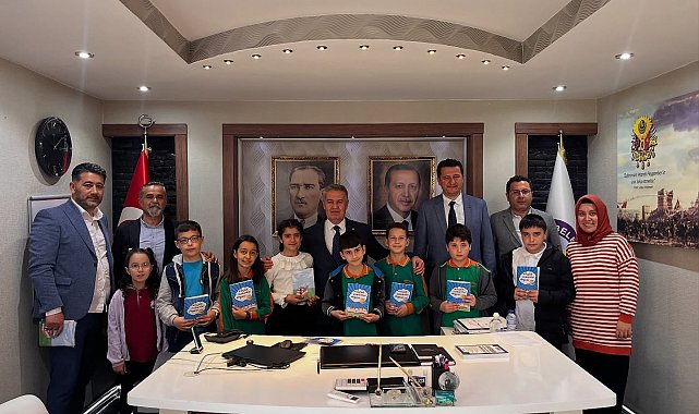 Başkan Erol küçük yazarları ağırladı