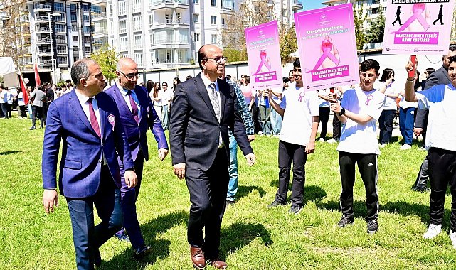 Başkan Geçit, " Kanserle mücadelede erken teşhis hayat kurtarır"