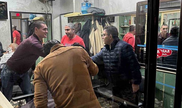 Başkansız kalan esnafa Kaymakam Kaya'dan ziyaret