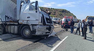 Batman'da iki tır çarpıştı: 1 ölü, 1 yaralı
