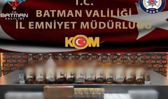 Batman'da kaçak sigara ve alkol ele geçirildi