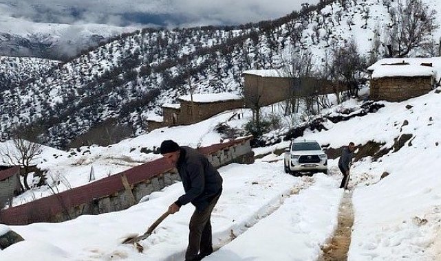 Batman'da karla mücadele: 50 yerleşim yerine ulaşım sağlanamıyor