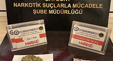 Bayburt'ta 4 şüpheliye uyuşturucu kullanmaktan işlem yapıldı