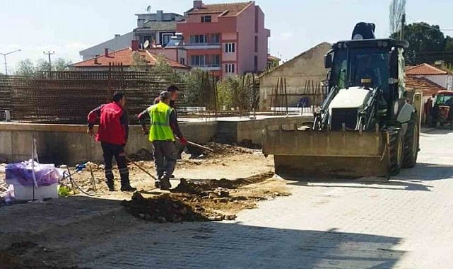 Bayır'da altyapı sonrası yol yenileme ve kaldırım tamirat çalışmaları sürüyor