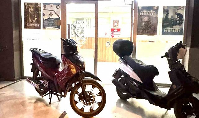 Bekçilerin dikkati sayesinde motosiklet hırsızları yakalandı