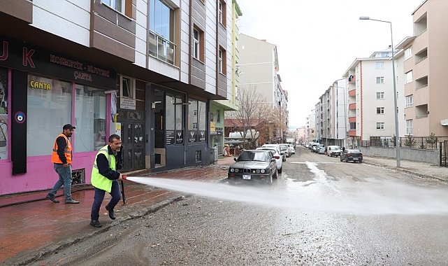 Belediye ekiplerinden bahar temizliği