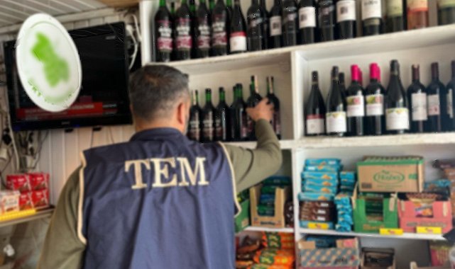 Besni'de kaçak içki denetimi yapıldı