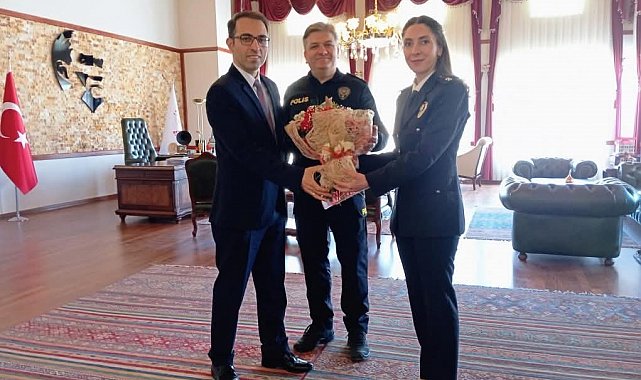 Beypazarı İlçe Emniyet Müdürü, Beypazarı Kaymakamı'nı ziyaret etti