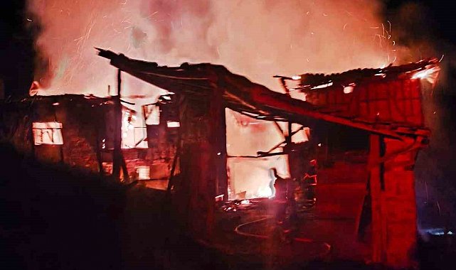 Bilecik'te ahır yangını