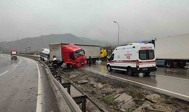 Bilecik'te iki tır çarpıştı: 1 yaralı