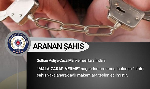 Bingöl'de aranan 4 şüpheli yakalandı