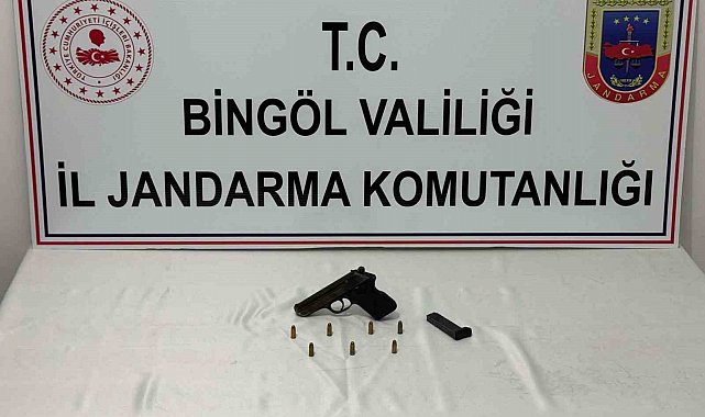 Bingöl'de ruhsatsız silah ele geçirildi