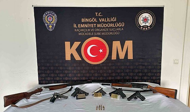 Bingöl'de silah kaçakçılığı operasyonu: 2 tutuklama