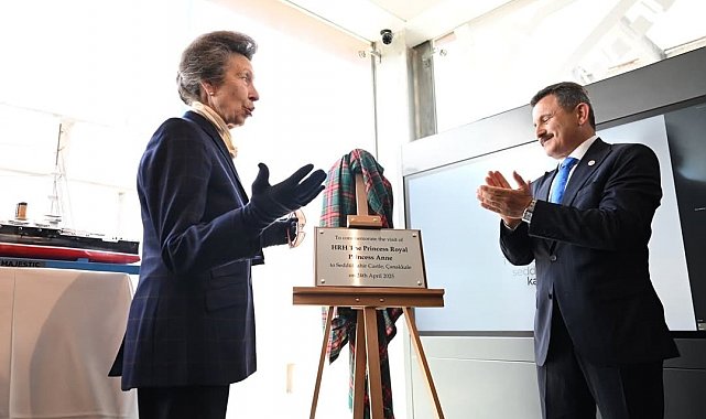 Birleşik Krallık Kraliyet Prensesi Anne, Seddülbahir Kalesi'ni ziyaret etti