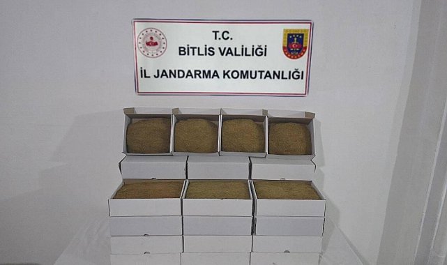Bitlis'te 35 kilogram kıyılmış tütün ele geçirildi