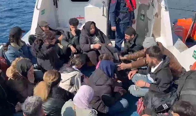 Bodrum'da 8'i çocuk 23 düzensiz göçmen yakalandı