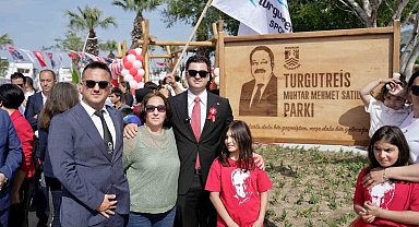 Bodrum'da Muhtar Satılmış'ın adının verildiği park açıldı