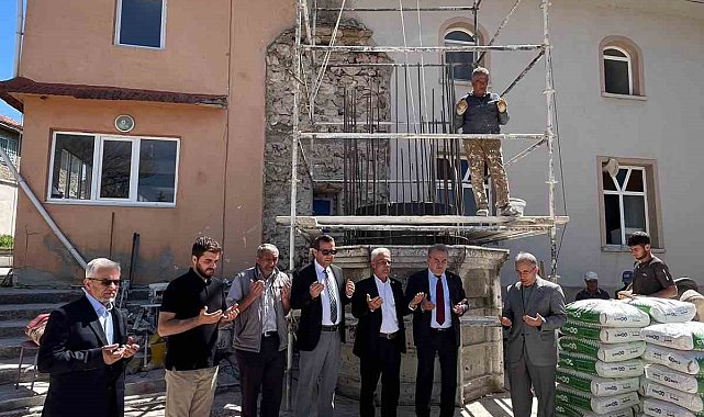 Bozüyük'te cami minaresi için temel atma töreni gerçekleşti