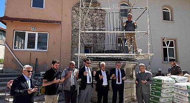 Bozüyük'te cami minaresi için temel atma töreni gerçekleşti