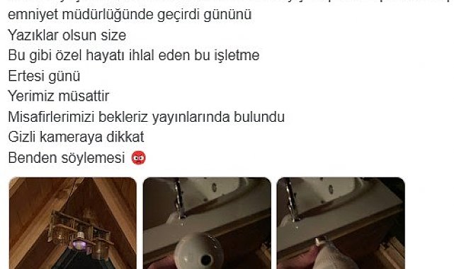 Bungalovda gizli kamera skandalı: Tüm elektronik eşyalar polis incelemesinde