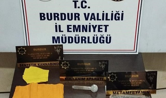 Burdur'da uyuşturucu operasyonunda 1 şüpheli tutuklandı