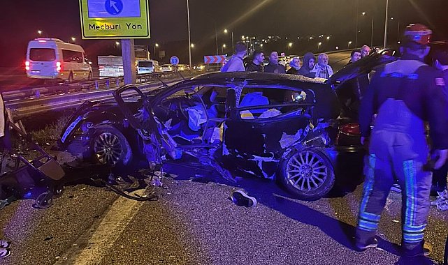 Bursa otobanda feci kaza: 1 ölü 3 yaralı