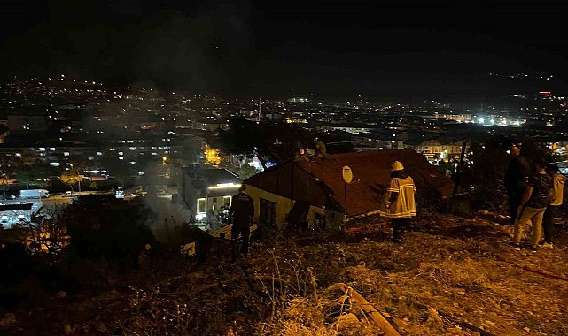 Bursa'da korkutan odunluk yangını