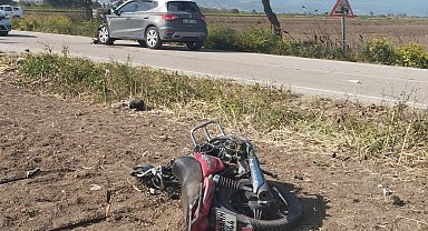 Bursa'da motosiklet ile otomobil çarpıştı: 1 ölü