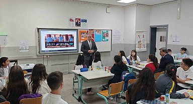 Bursa'da tüm okullarda aynı anda sağlıklı beslenme dersi işlendi