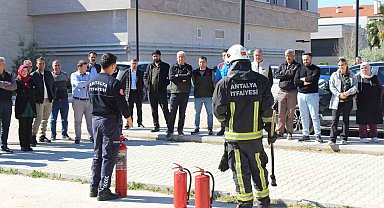 Büyükşehir'in yangın eğitimleri sürüyor