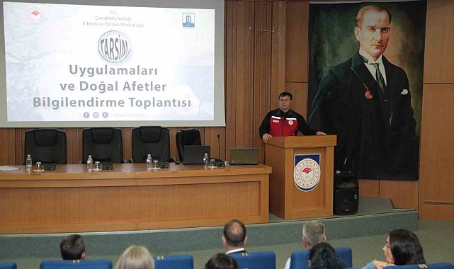 Çanakkale'de doğal afetlere karşı tarım sigortaları bilinçlendirme toplantısı düzenlendi