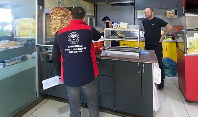 Çanakkale'de dönercilere denetim