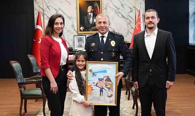 Çanakkale'de polis olma hayali kuran öğrenciden Emniyet Müdürü'ne ziyaret