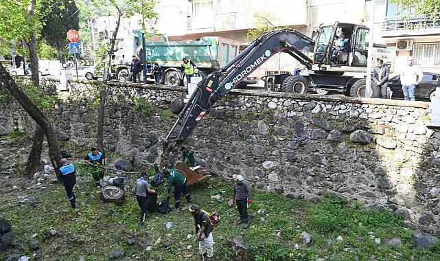 Çaybaşı Deresi hem temizlendi hem de yeni fidanlar dikildi