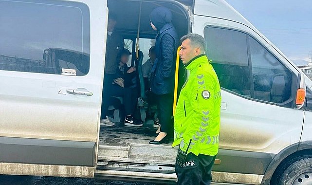 Cizre'de okul servisleri denetlendi