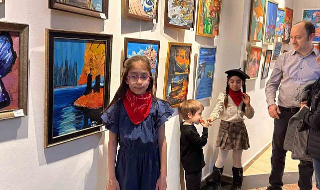 Çocukların renkli dünyası sanatla buluştu